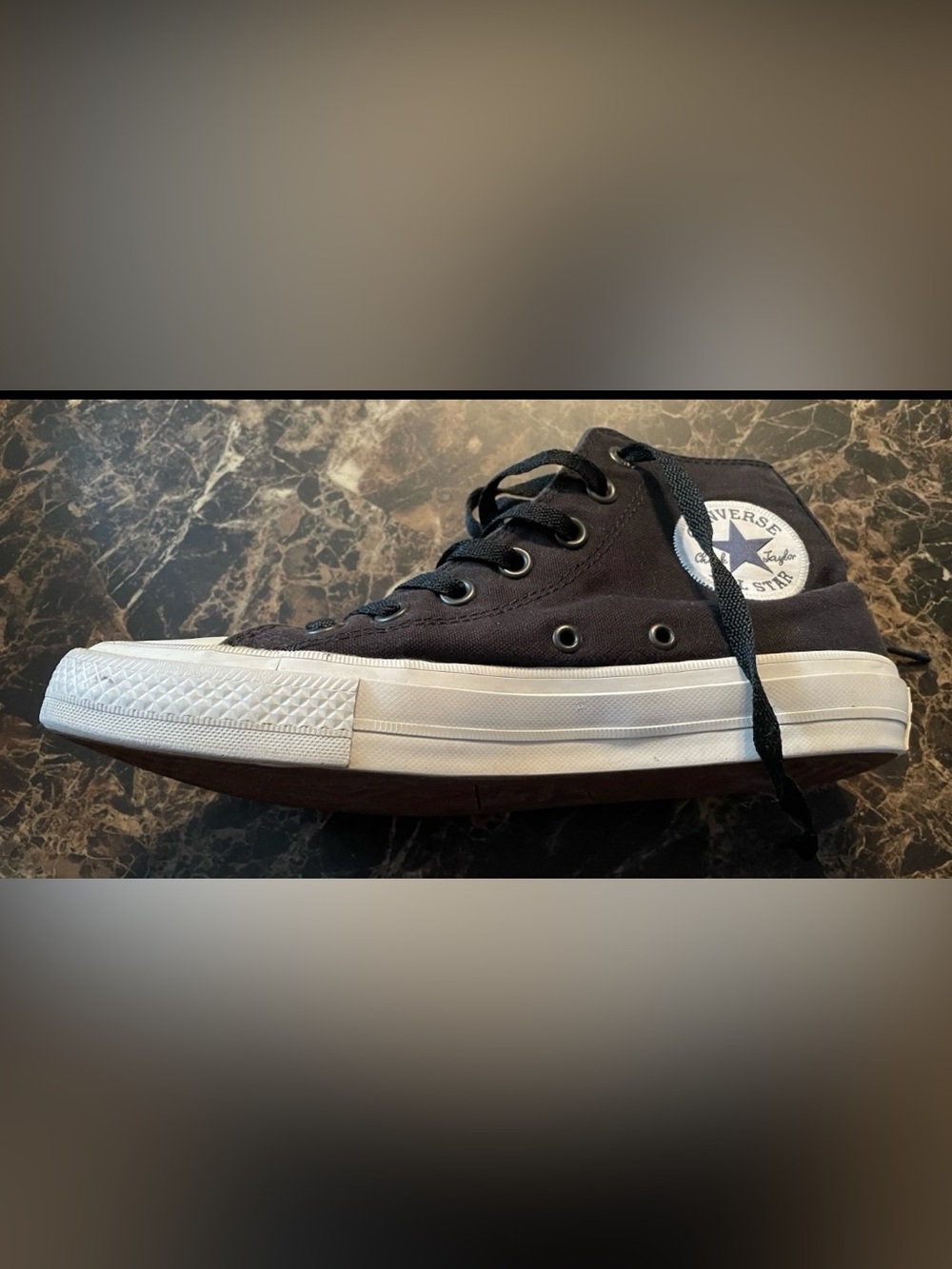 Converse Chuck Taylor All Star 2 Mid-Top Black/White Sneaker size 6Men / 8Women - Picture 4 of 11